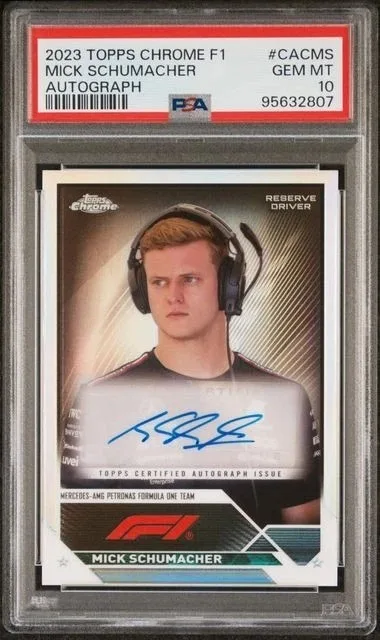 2023 Topps Chrome F1 Mick Schumacher Auto PSA 10 — The